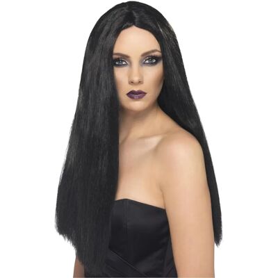 Parrucca da Strega Nera Smiffys - Accessorio di Carnevale 60cm Parrucca da Strega Nera Smiffys - Accessorio di Carnevale 60cm