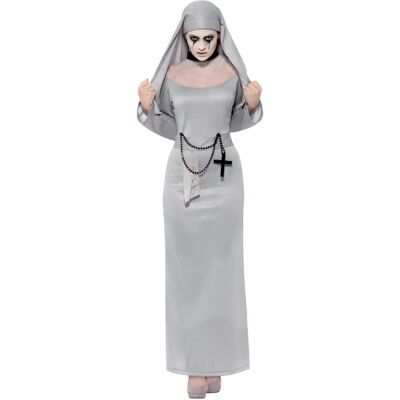 Smiffys Graues Damen-Gothic-Nonnenkostüm - Halloween Kostüm Smiffys Graues Damen-Gothic-Nonnenkostüm - Halloween Kostüm
