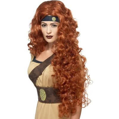 Smiffys Auburn Medieval Warrior Queen Wig - Queen, Auburn, Long - Wig Smiffys Auburn Medieval Warrior Queen Wig - Queen, Auburn, Long - Wig
