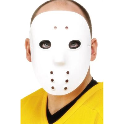 Smiffys Valkoinen jääkiekkomaski - Halloween-asuste Smiffys Valkoinen jääkiekkomaski - Halloween-asuste