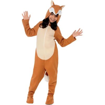 Déguisement de renard unisexe pour enfants - Combinaison avec queue et oreilles Déguisement de renard unisexe pour enfants - Combinaison avec queue et oreilles