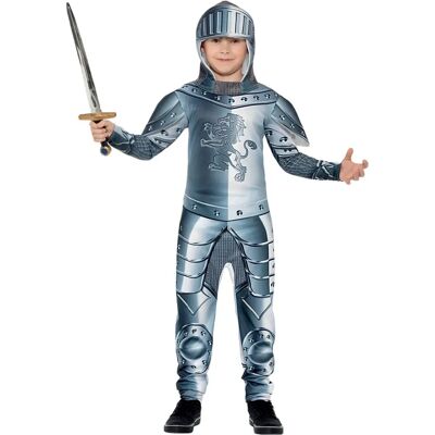 Costume de Chevalier Blindé Deluxe pour Enfants - Gris, 4-6 & 10-12 ans Costume de Chevalier Blindé Deluxe pour Enfants - Gris, 4-6 & 10-12 ans