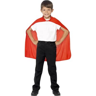 Cape pour enfants rouge de Smiffys - Longueur mi-longue - Accessoire unisexe - Publicité Cape pour enfants rouge de Smiffys - Longueur mi-longue - Accessoire unisexe - Publicité