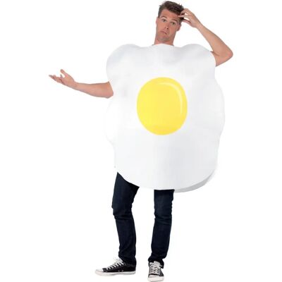 Smiffys Unisex vuxen äggkostym - Tryckt tabard - Funnyside Skoj Smiffys Unisex vuxen äggkostym - Tryckt tabard - Funnyside Skoj