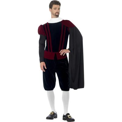 Smiffys Tudor Lord Deluxe Costume - Adult Blue Red - Costumes Smiffys Tudor Lord Deluxe Costume - Adult Blue Red - Costumes