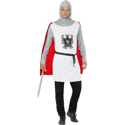 Costume da Cavaliere da uomo di Smiffys - Tunica, Cintura e Cappuccio Costume da Cavaliere da uomo di Smiffys - Tunica, Cintura e Cappuccio
