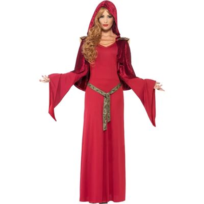 Costume da Sacerdotessa Alta Smiffys per Adulti Rosso - Costume Costume da Sacerdotessa Alta Smiffys per Adulti Rosso - Costume