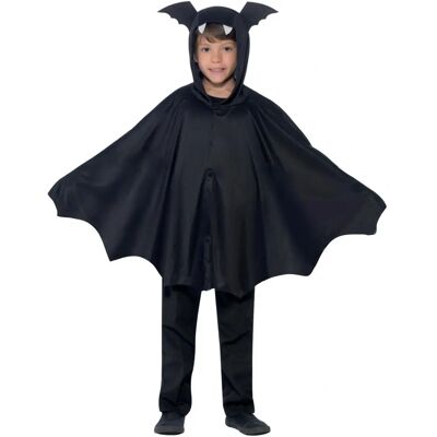Fantasia de morcego preto Halloween para crianças 4-6 anos Fantasia de morcego preto Halloween para crianças 4-6 anos