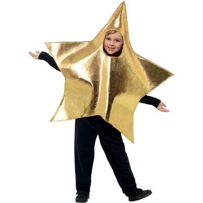 Disfraz de estrella brillante dorada - Niños hasta 7 años - Disfraz de Navidad Disfraz de estrella brillante dorada - Niños hasta 7 años - Disfraz de Navidad