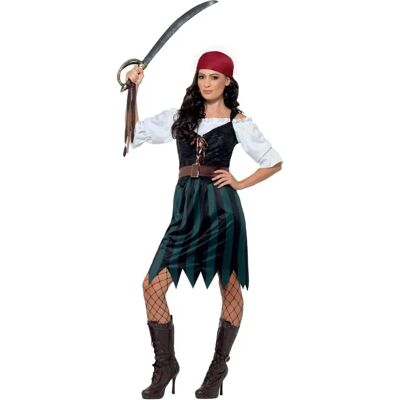 Smiffys Pirate Deckhand Costume - Adult, Blue, Medium Smiffys Pirate Deckhand Costume - Adult, Blue, Medium