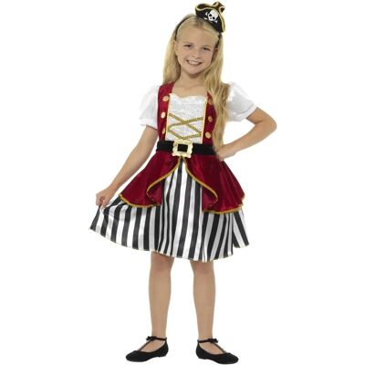 Smiffys Deluxe Pirate Girl Costume - Red & Black - Costumes for Girls Smiffys Deluxe Pirate Girl Costume - Red & Black - Costumes for Girls