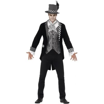 Disfraz de Sombrerero Loco Deluxe - Adulto Negro Disfraz de Sombrerero Loco Deluxe - Adulto Negro
