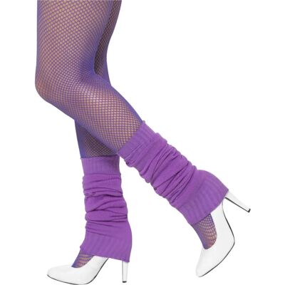 Guêtres Pour Femmes Violet Smiffys - Accessoire Déguisement Années 80 Guêtres Pour Femmes Violet Smiffys - Accessoire Déguisement Années 80