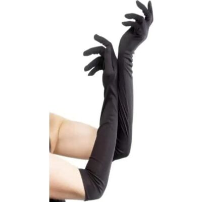 Gants longs noirs Smiffys - Accessoire de déguisement adulte Gants longs noirs Smiffys - Accessoire de déguisement adulte