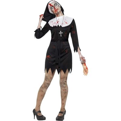 Smiffys Zombie Nonne Kostüm XL - Halloween Kostüm Smiffys Zombie Nonne Kostüm XL - Halloween Kostüm
