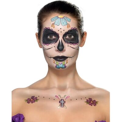 Smiffys 41569 Verkleidung Kostüm - Tag der Toten Tattoos & Make-up Set Smiffys 41569 Verkleidung Kostüm - Tag der Toten Tattoos & Make-up Set