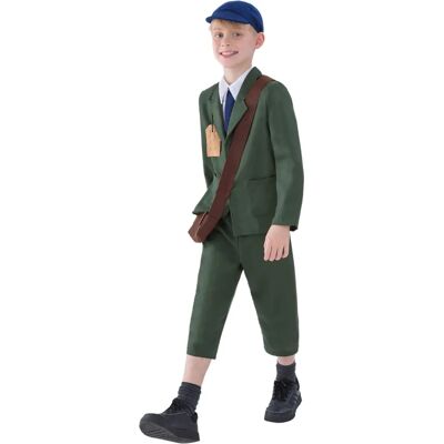 Smiffys WWII Evacuee Boy Costume - Green, 7-9 yrs Smiffys WWII Evacuee Boy Costume - Green, 7-9 yrs