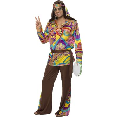 Costume hippie psychédélique pour hommes adultes - Smiffys - Publicité Costume hippie psychédélique pour hommes adultes - Smiffys - Publicité
