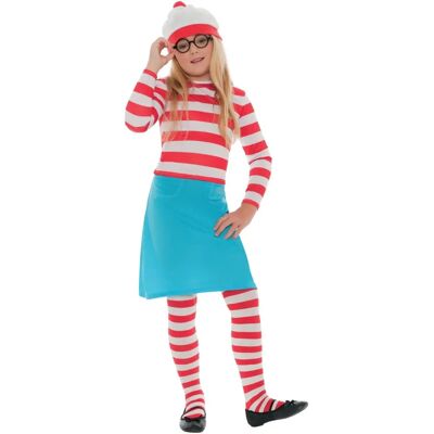 Disfraz infantil Wally Wenda de Smiffys - Rojo/Blanco/Azul - Disfraz de fiesta Disfraz infantil Wally Wenda de Smiffys - Rojo/Blanco/Azul - Disfraz de fiesta