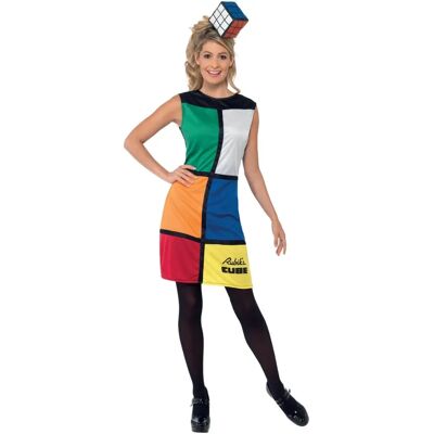 Costume Cubo di Rubik SMIFFY'S - S, Taglia S Costume Cubo di Rubik SMIFFY'S - S, Taglia S