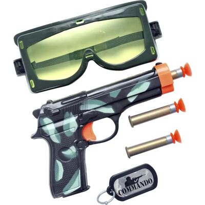 Ensemble militaire Smiffys avec balles, lunettes et badge - Déguisement - Publicité Ensemble militaire Smiffys avec balles, lunettes et badge - Déguisement - Publicité