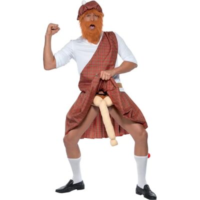 Smiffys Mens Well Hung Scotsman Medium Large Costume - Scottish Party Smiffys Mens Well Hung Scotsman Medium Large Costume - Scottish Party