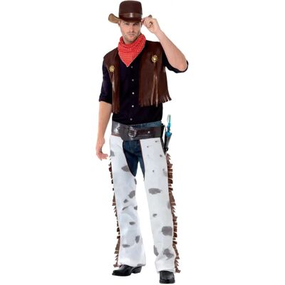 Costume da Cowboy Marrone di Smiffys - Abbigliamento Western per Adulti Costume da Cowboy Marrone di Smiffys - Abbigliamento Western per Adulti