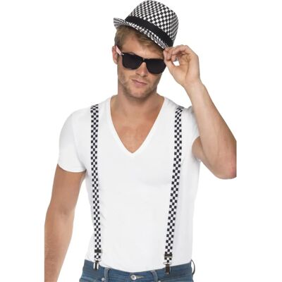 Smiffys 21200 Black & White Fancy Dress Accessory - 80's Theme Smiffys 21200 Black & White Fancy Dress Accessory - 80's Theme