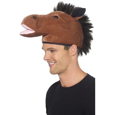 Smiffys Horse Mane Hat - Brown - Fancy Dress Accessory Smiffys Horse Mane Hat - Brown - Fancy Dress Accessory