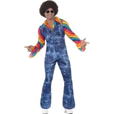 Costume da Dancer Groovier da Uomo - Blu - Costumi Costume da Dancer Groovier da Uomo - Blu - Costumi
