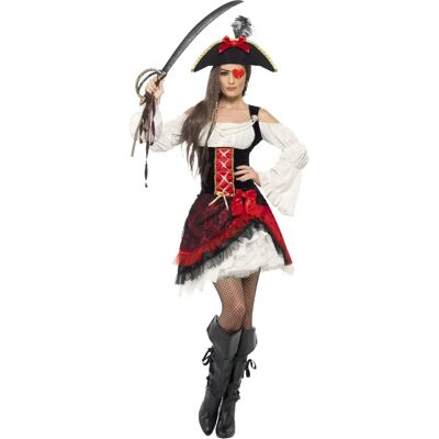 Costume de Pirate Féminin Glamoureux - Moyen Costume de Pirate Féminin Glamoureux - Moyen