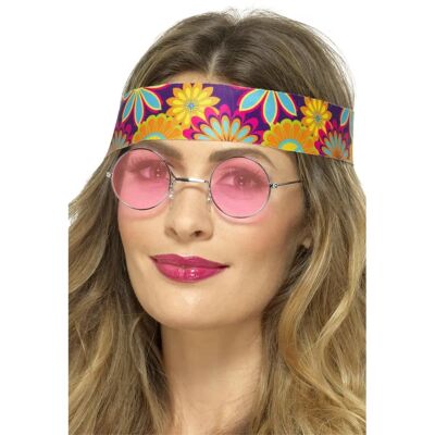 Lunettes Hippie Orange Smiffys - Accessoire Années 60 Lunettes Hippie Orange Smiffys - Accessoire Années 60