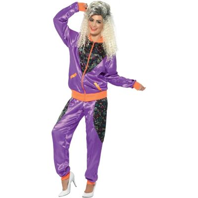 Smiffys Lilla Retro Shell Suit Kostyme - Voksen Smiffys Lilla Retro Shell Suit Kostyme - Voksen