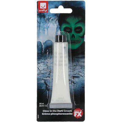 Crème phosphorescente Smiffys, tube de 28 ml / 1 oz - Maquillage Halloween Crème phosphorescente Smiffys, tube de 28 ml / 1 oz - Maquillage Halloween