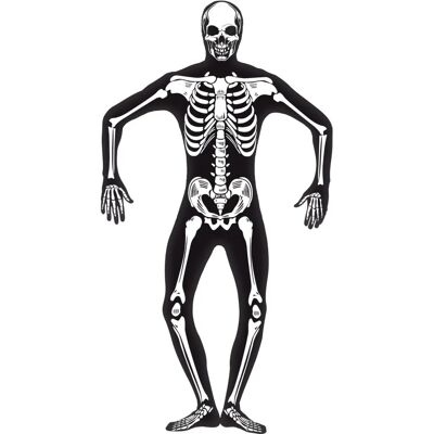 Smiffys Skeleton Glow in the Dark Second Skin Costume - Halloween Fancy Dress Smiffys Skeleton Glow in the Dark Second Skin Costume - Halloween Fancy Dress