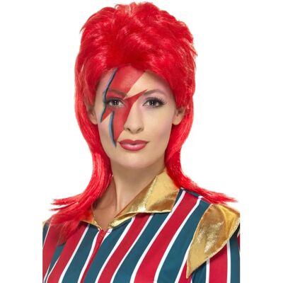 Peruka Space Superstar od Smiffys - Peruka, Czerwona, Disco lat 70. - Rodzaj produktu Peruka Space Superstar od Smiffys - Peruka, Czerwona, Disco lat 70. - Rodzaj produktu