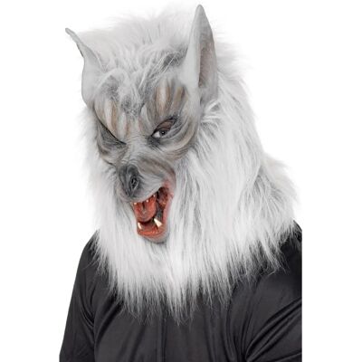 Smiffys Silver Wolf Mask - Adult Halloween Costume Accessory Smiffys Silver Wolf Mask - Adult Halloween Costume Accessory