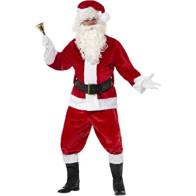 Costume di Babbo Natale Smiffys - Rosso/Bianco, Abbigliamento Festivo Adulti Costume di Babbo Natale Smiffys - Rosso/Bianco, Abbigliamento Festivo Adulti