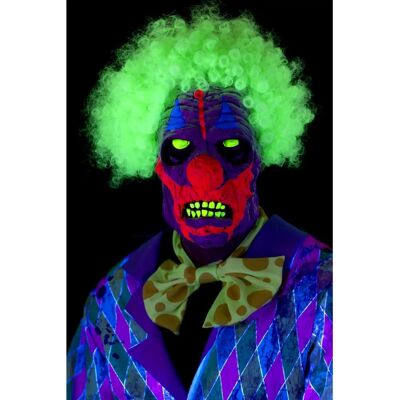 Smiffys Model 46829 Maska klauna UV Black Light - Maska Smiffys Model 46829 Maska klauna UV Black Light - Maska