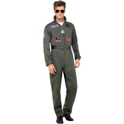 Déguisement Vert Deluxe Top Gun de Smiffys - Costume Adulte Déguisement Vert Deluxe Top Gun de Smiffys - Costume Adulte