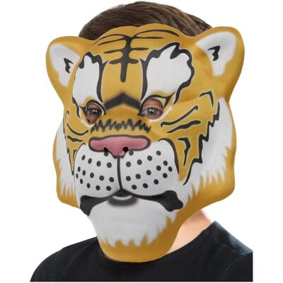 Smiffys Tiger Mask Kids Yellow Black - Kids Tiger Mask Smiffys Tiger Mask Kids Yellow Black - Kids Tiger Mask
