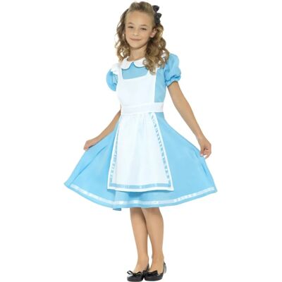Disfraz de Princesa del País de las Maravillas de Smiffys - Azul/Blanco/Negro para 4-6 años Disfraz de Princesa del País de las Maravillas de Smiffys - Azul/Blanco/Negro para 4-6 años