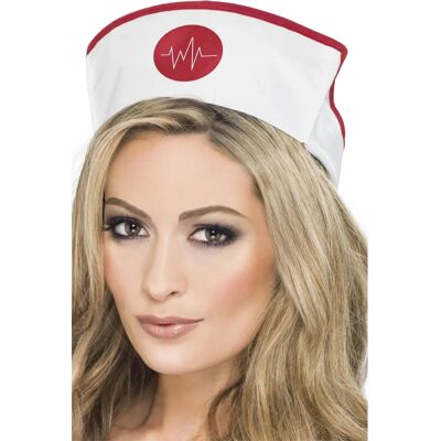 Chapeau d'infirmière blanc Smiffys - Accessoire de déguisement adulte - Publicité Chapeau d'infirmière blanc Smiffys - Accessoire de déguisement adulte - Publicité