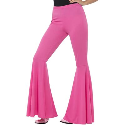 Pantaloni a zampa di elefante rosa di Smiffys - Costume Adulti Pantaloni a zampa di elefante rosa di Smiffys - Costume Adulti