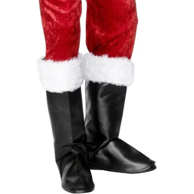 Jultomtemodell i svart och vitt med päls - Julkostymtillbehör Jultomtemodell i svart och vitt med päls - Julkostymtillbehör