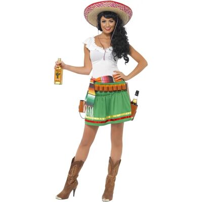 Smiffys Tequila Shooter Girl Jelmez - Zöld Fehér Ruha & Kiegészítők Smiffys Tequila Shooter Girl Jelmez - Zöld Fehér Ruha & Kiegészítők