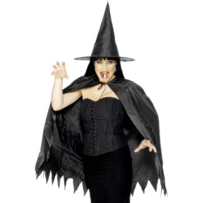 Kit Instantané de Sorcière Noire - Costume pour Adultes de Smiffys - Publicité Kit Instantané de Sorcière Noire - Costume pour Adultes de Smiffys - Publicité