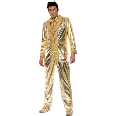 Costume Elvis Adulte Or - Costumes & Accessoires - Publicité Costume Elvis Adulte Or - Costumes & Accessoires - Publicité