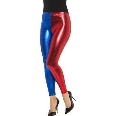 Smiffys 48108S Verkleidung - Harlequin, Metallic Blau Rot Erwachsene Smiffys 48108S Verkleidung - Harlequin, Metallic Blau Rot Erwachsene