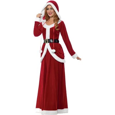 Déguisement Ms Claus de Smiffys - Rouge, Robe à Capuche & Ceinture - Costume de Noël Déguisement Ms Claus de Smiffys - Rouge, Robe à Capuche & Ceinture - Costume de Noël